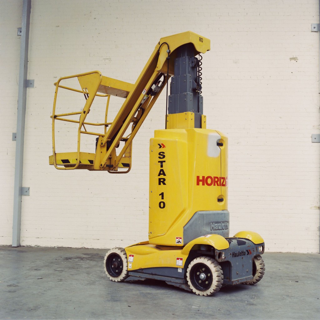 Haulotte Star 10 waiting to be used for indoor maintenance work at height